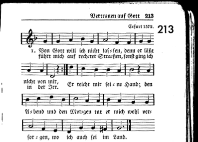 Choral 'Von Gott will ich nicht lassen', scan Jan Reichow